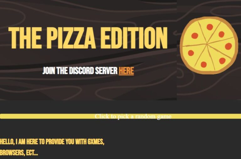 The Pizza Edition Games